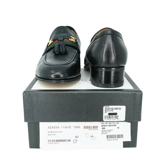 Gucci Women's Paride Horsebit Tassel Leather Loafers - Picture 6 of 8